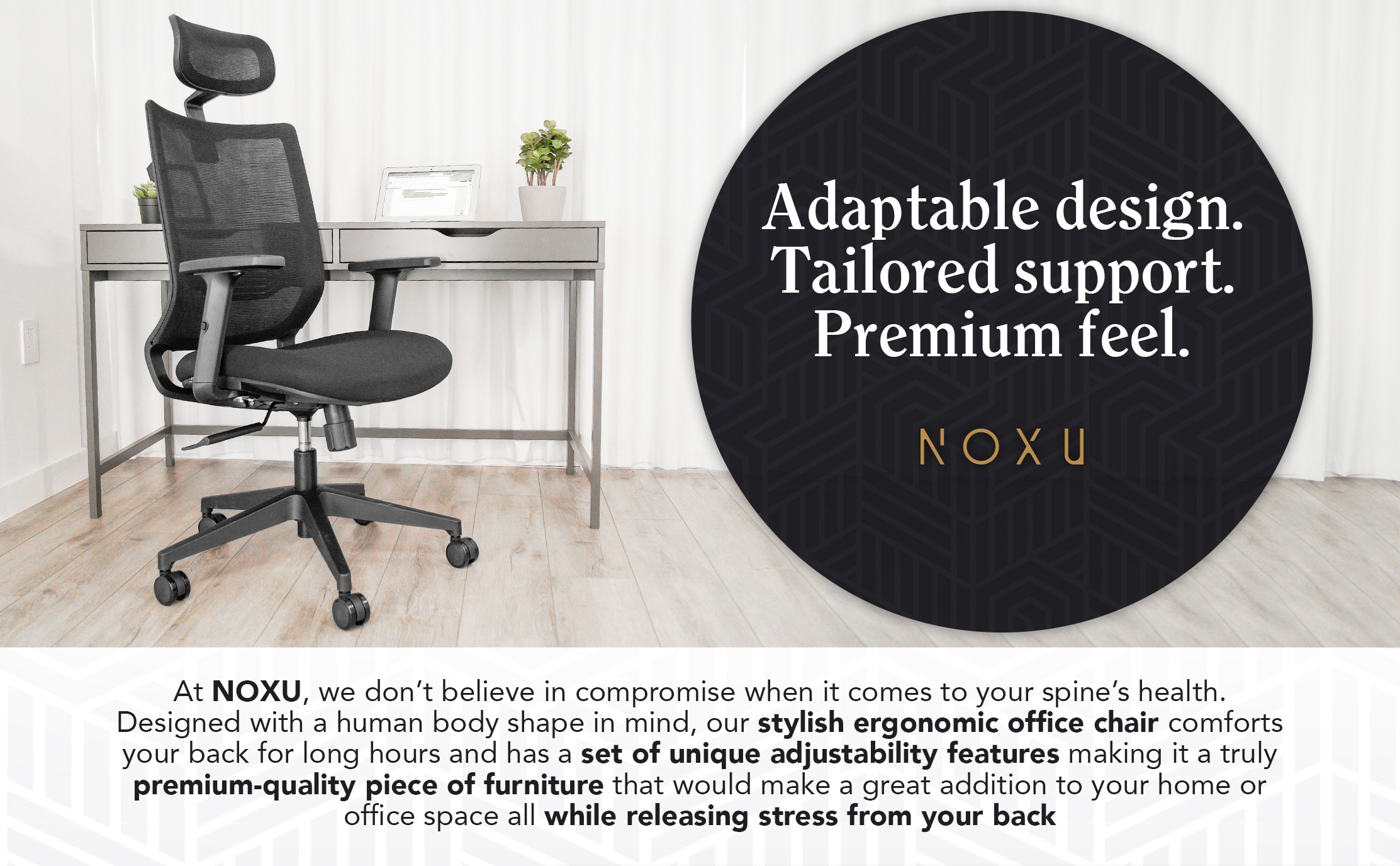 infographic of Noxu, the brand used for this ecommerce marketing guide
